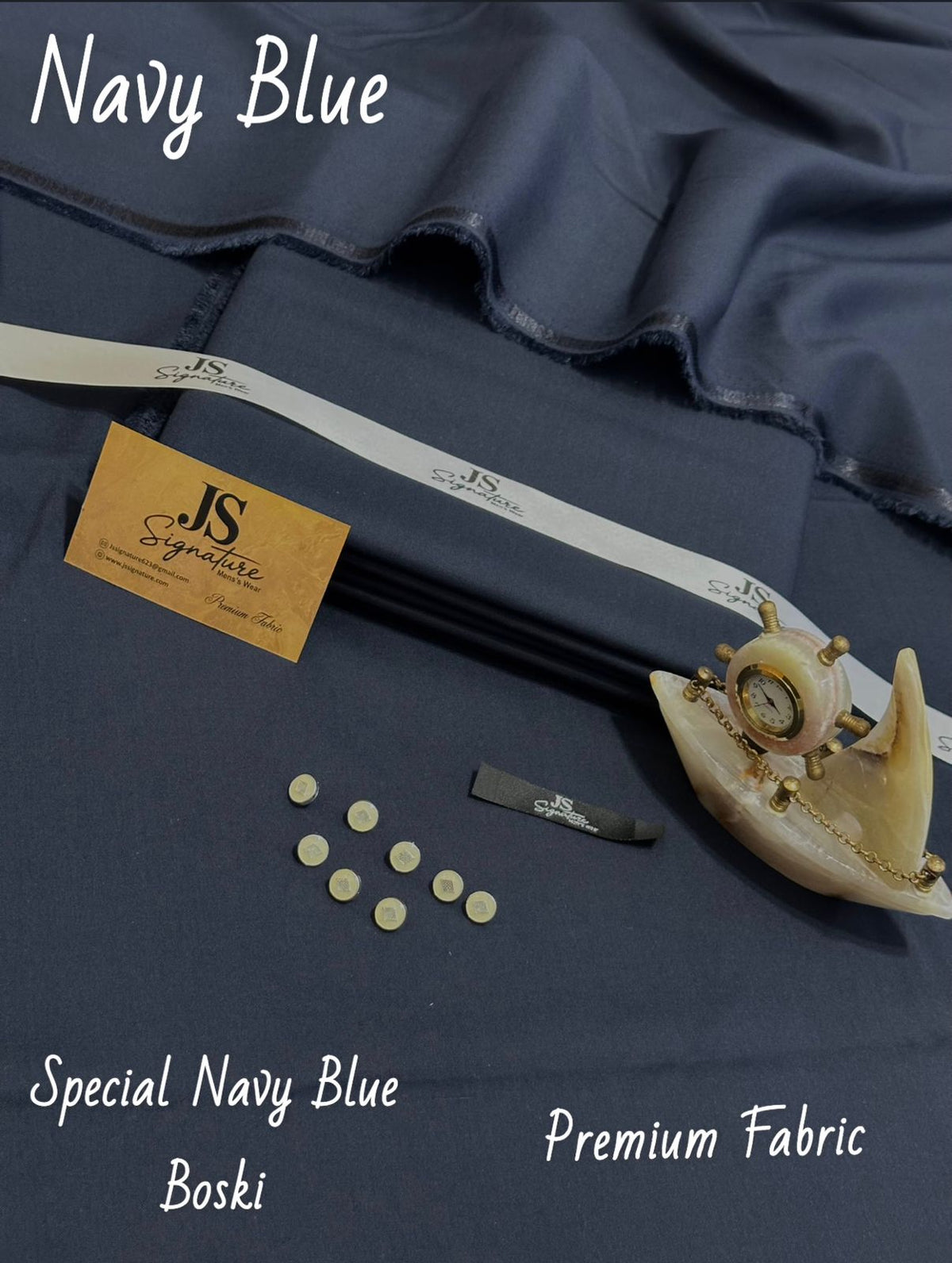 JS Signature Navy Blue Boski