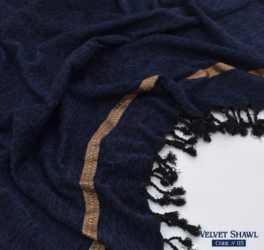 Men's velvet shawl