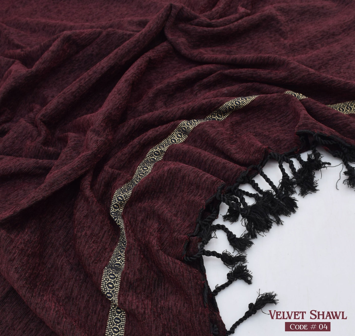 Men's velvet shawl