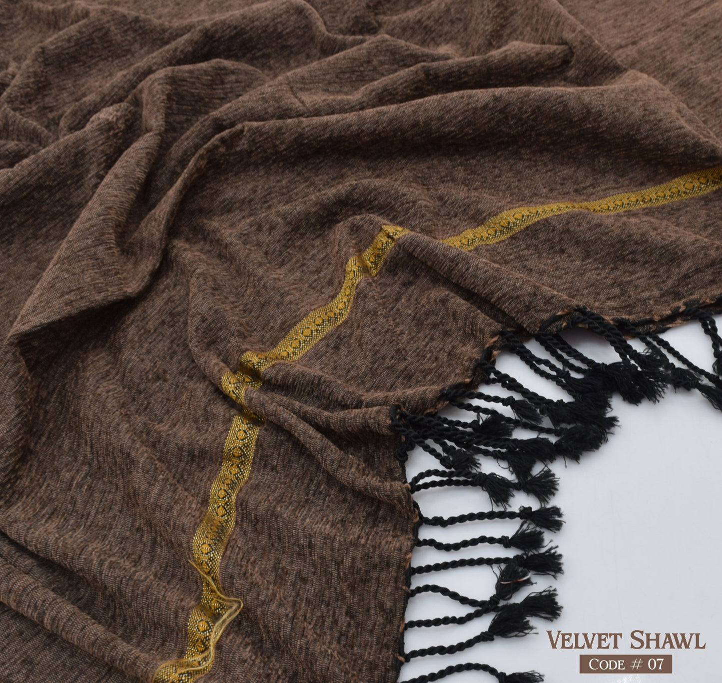 Men's velvet shawl